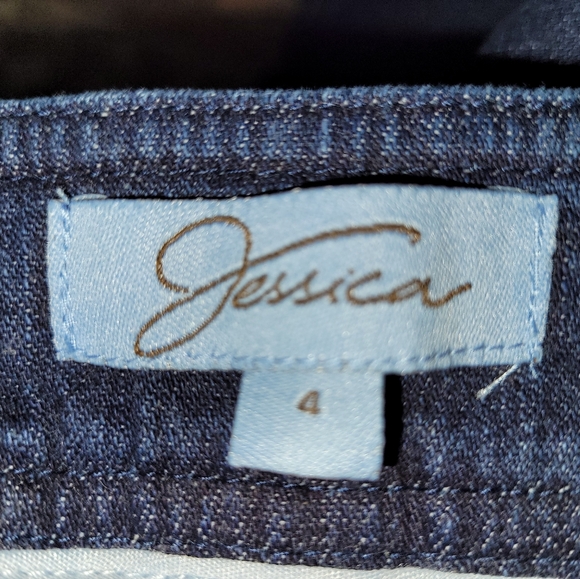 NWT Jessica Dark Jean Skort, with button detail. - Picture 13 of 13
